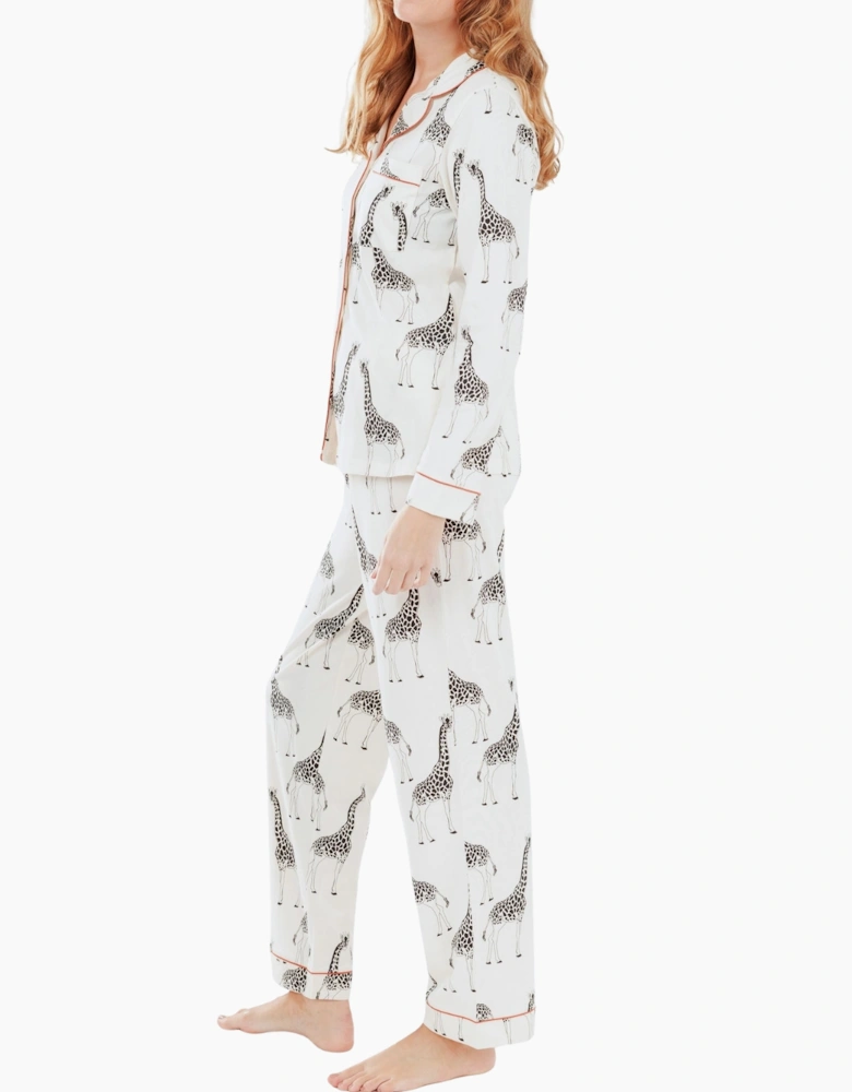 Cw1121rgra03 Chelsea Peers Organic Cotton Long Pyjama Set