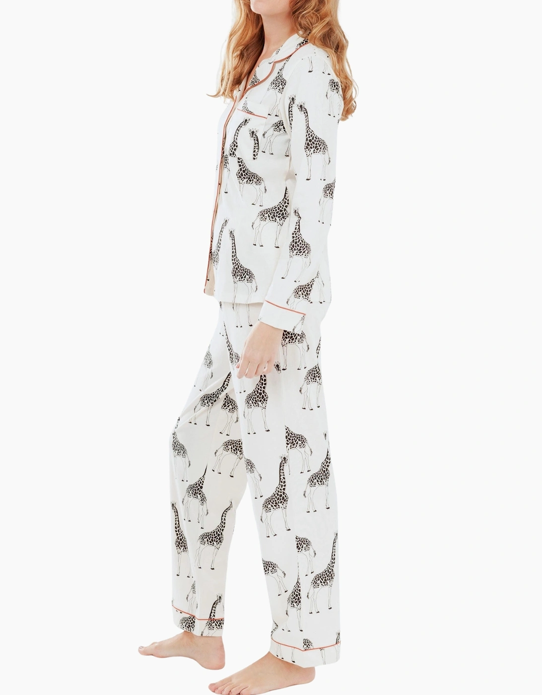 Cw1121rgra03 Chelsea Peers Organic Cotton Long Pyjama Set