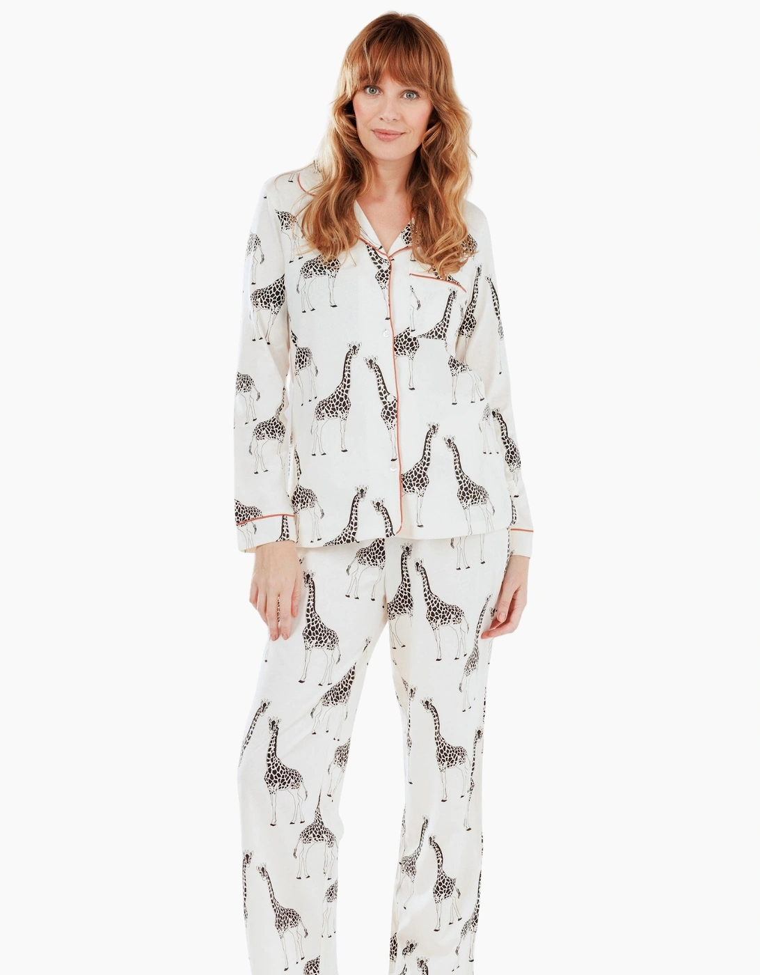 Cw1121rgra03 Chelsea Peers Organic Cotton Long Pyjama Set