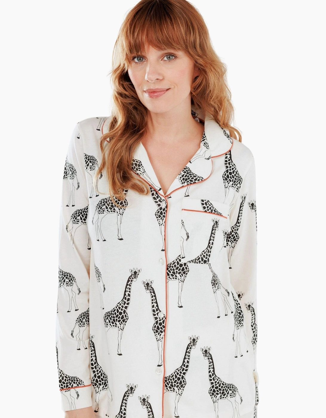 Cw1121rgra03 Chelsea Peers Organic Cotton Long Pyjama Set