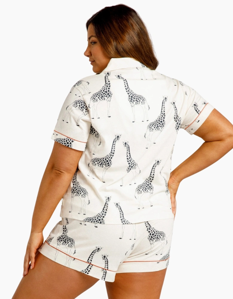 Cw1120cgra03 Chelsea Peers Curve Organic Cotton Short Pyjama Set