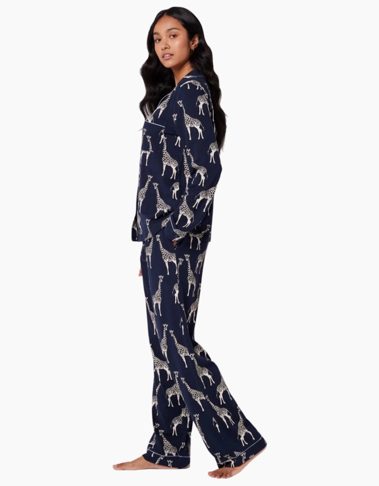 Cw3007rgra20 Chelsea Peers Organic Cotton Long Pyjama Set
