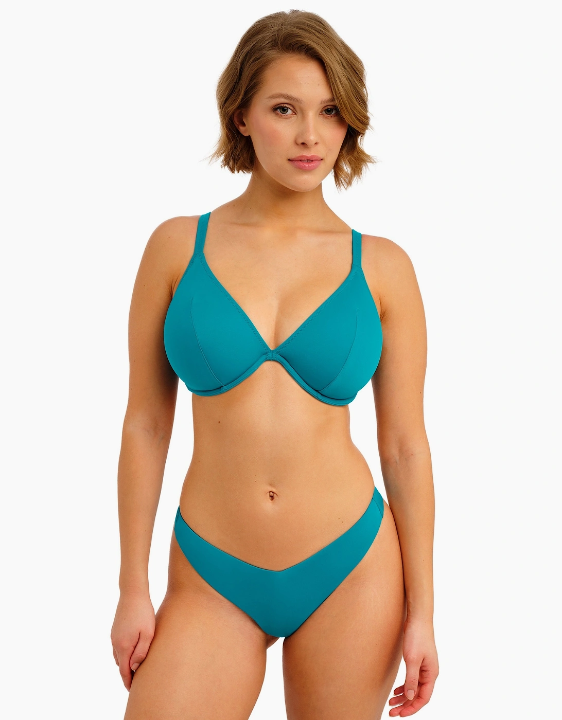 As7226 Freya Jewel Cove Plunge Bikini Top