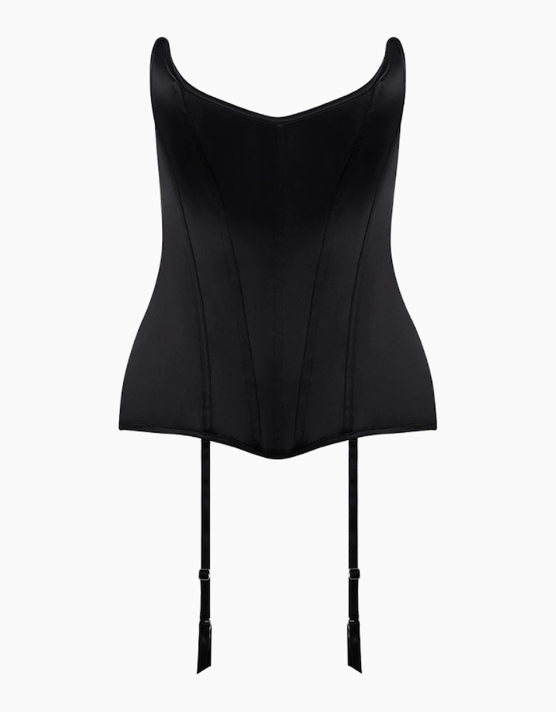 Hd05813b House Of Desire Juliet Satin Full Boning Scoop Neck Corset