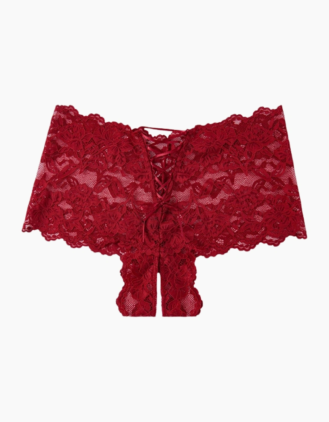 Hd02209b House Of Desire Bella Lace Crotchless Cheeky Brazilian Brief