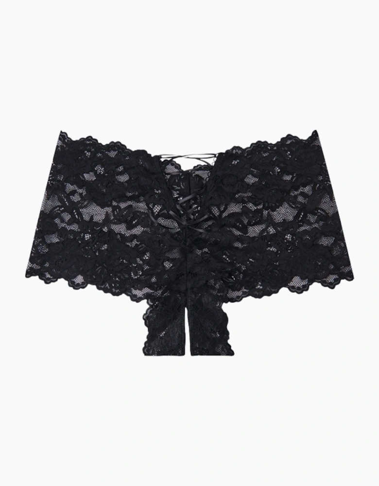 Hd02209b House Of Desire Bella Lace Crotchless Cheeky Brazilian Brief