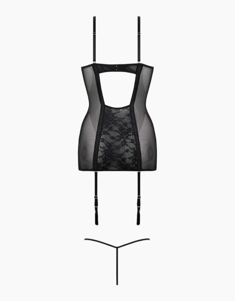 Hd00906a House Of Desire Gia Lace Chemise  & Thong Set