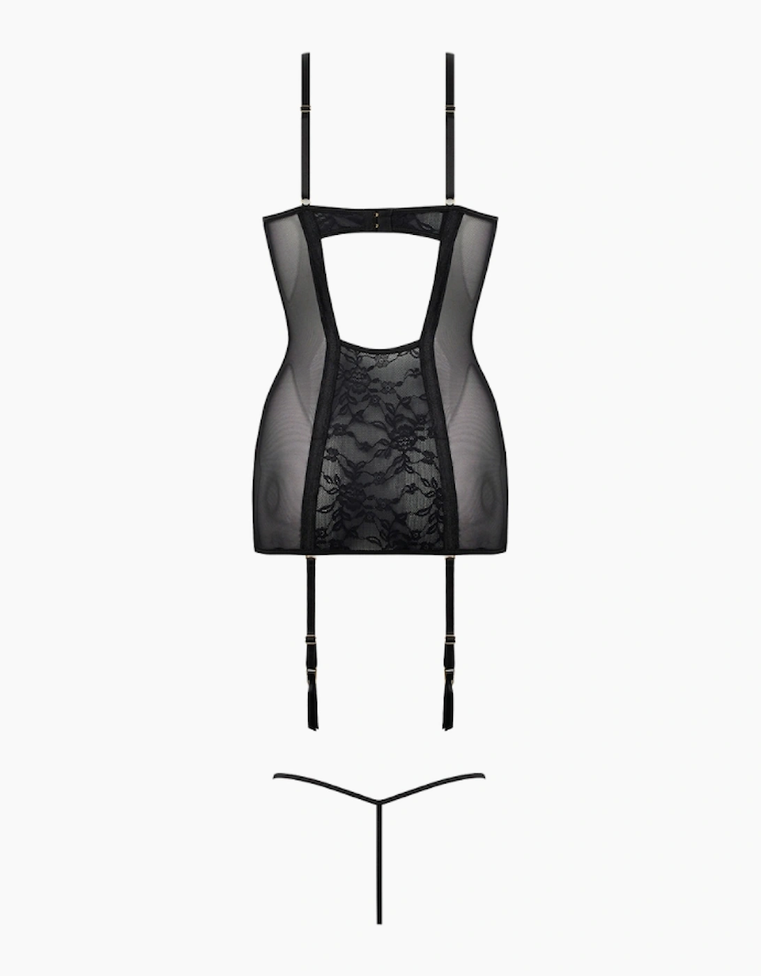 Hd00906a House Of Desire Gia Lace Chemise  & Thong Set