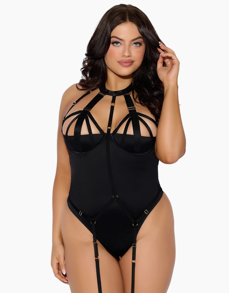 Hd01704a House Of Desire Devon Micro Strappy Harness Teddy