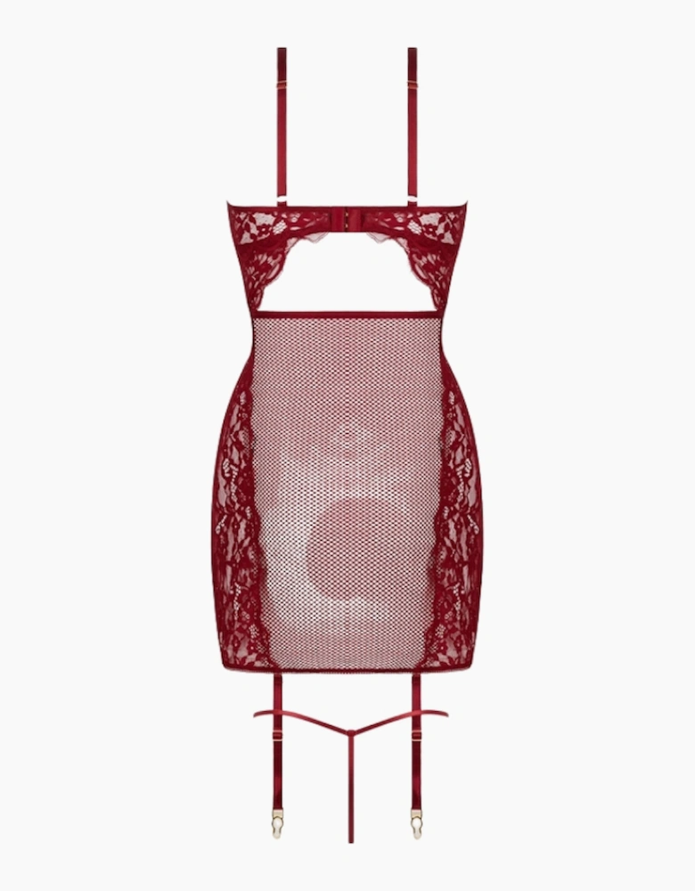 Hd03406a House Of Desire Dezi Lace & Chain Chemise Set