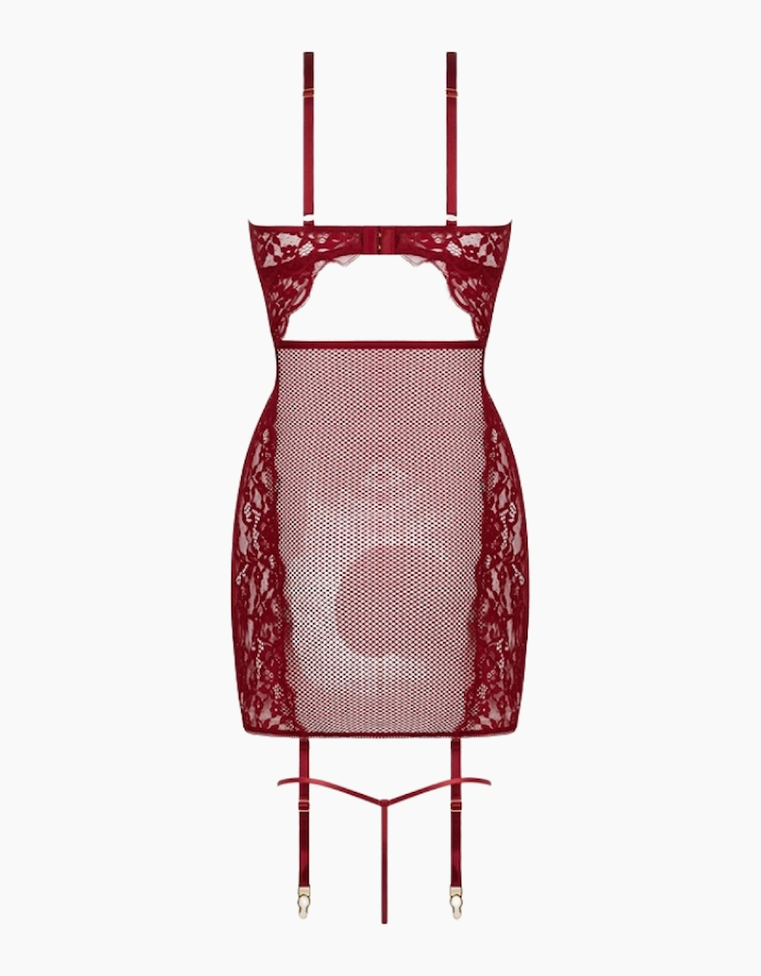 Hd03406a House Of Desire Dezi Lace & Chain Chemise Set