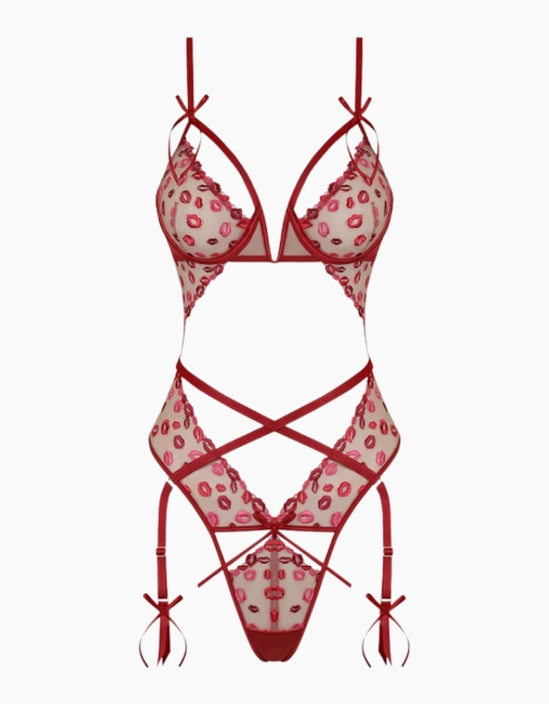 Hd07004a House Of Desire Angelina Embroidery Cut Out Teddy