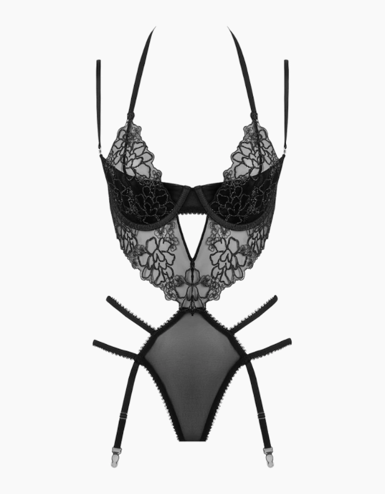 Hd03804a House Of Desire Eden Embroidered Lace Teddy