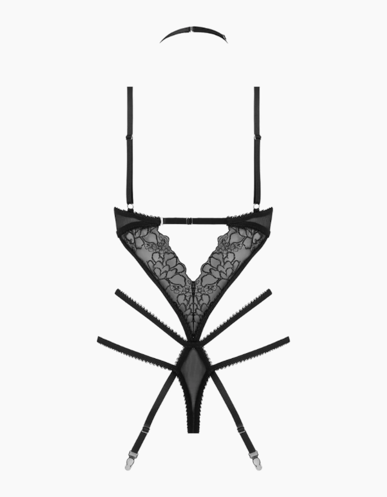 Hd03804a House Of Desire Eden Embroidered Lace Teddy