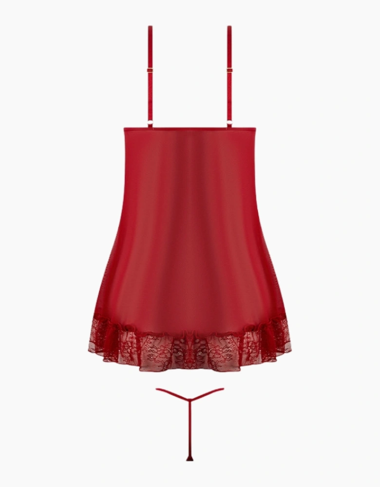 Hd02805a House Of Desire Kiki Lace Babydoll & Thong Set