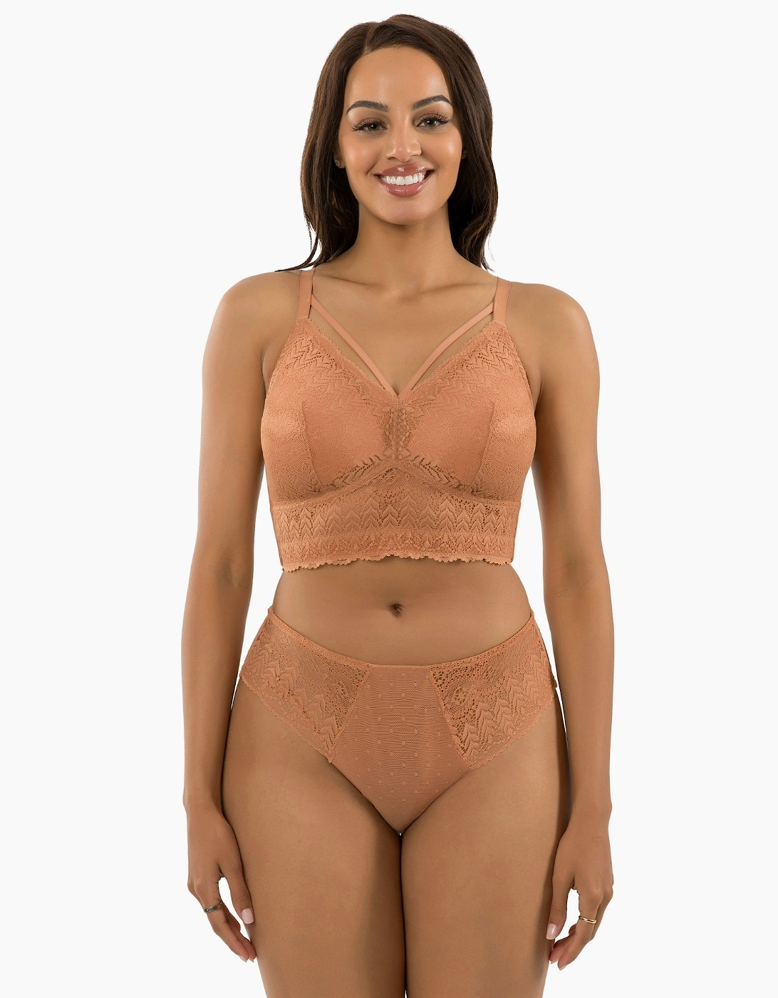 P5951 Parfait Mia Lace Wire Free Padded Bralette