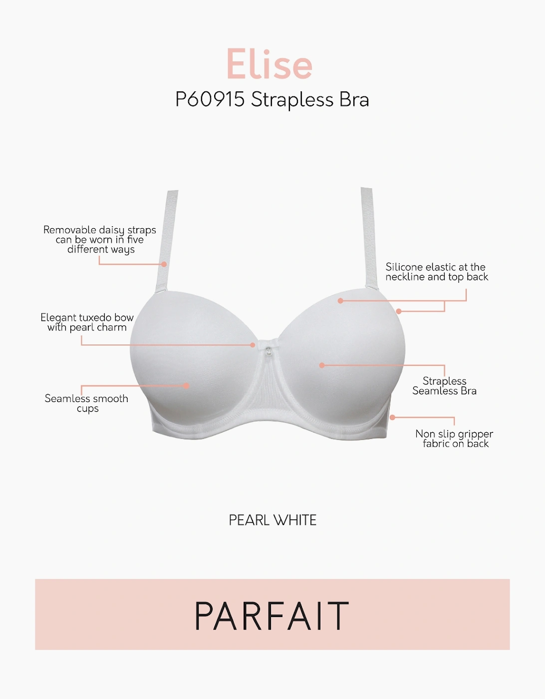 P60915 Parfait Elise Strapless Bra