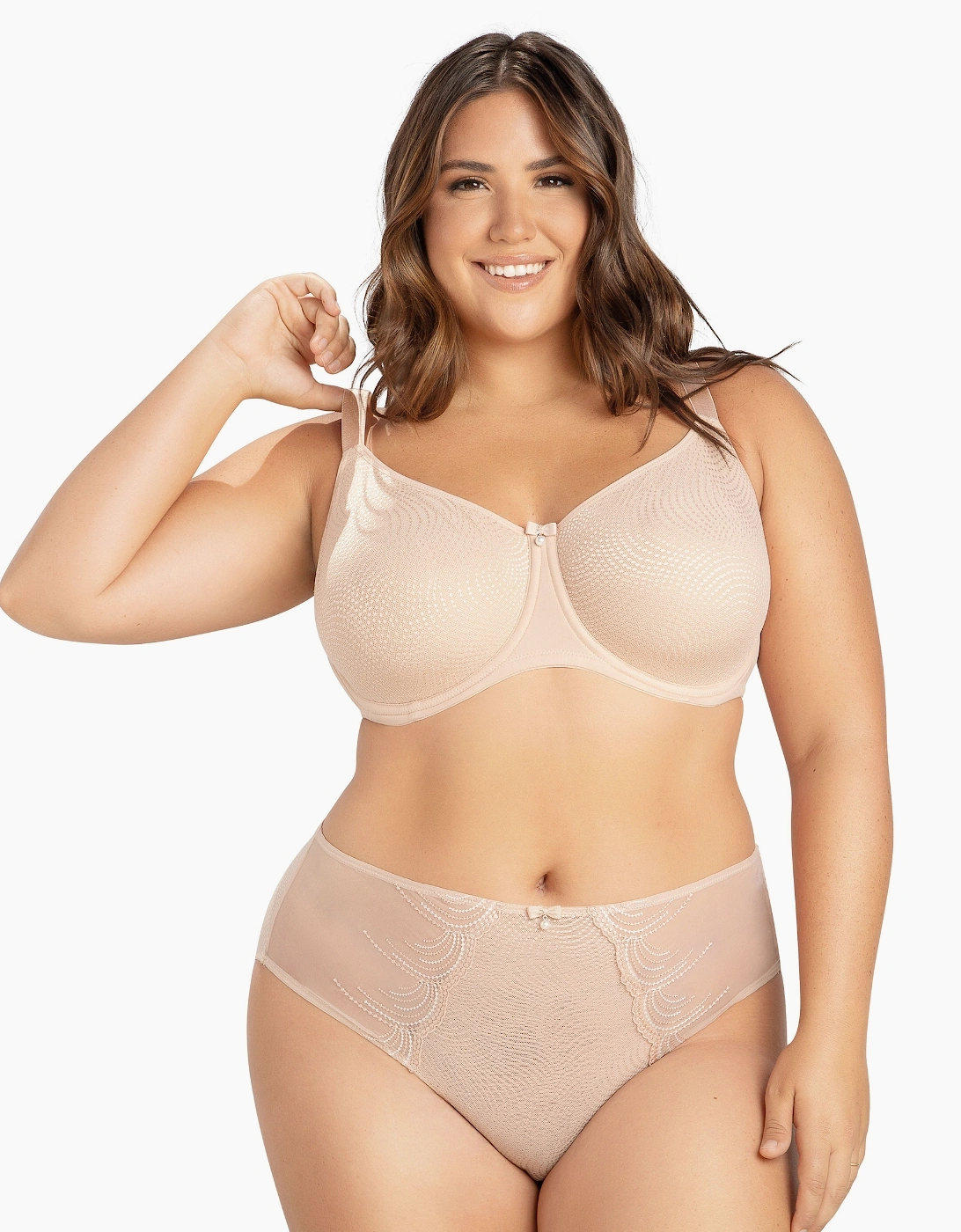 P60921 Parfait Pearl Unlined Seamless Minimiser Bra