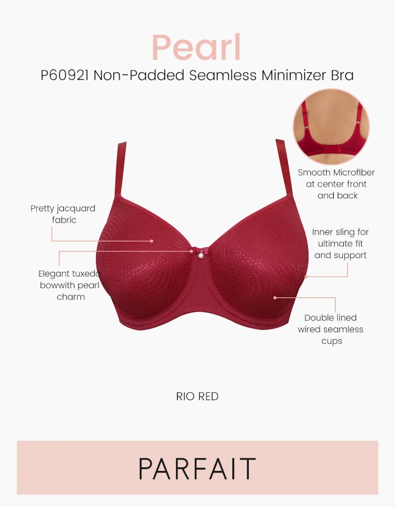 P60921 Parfait Pearl Unlined Seamless Minimiser Bra