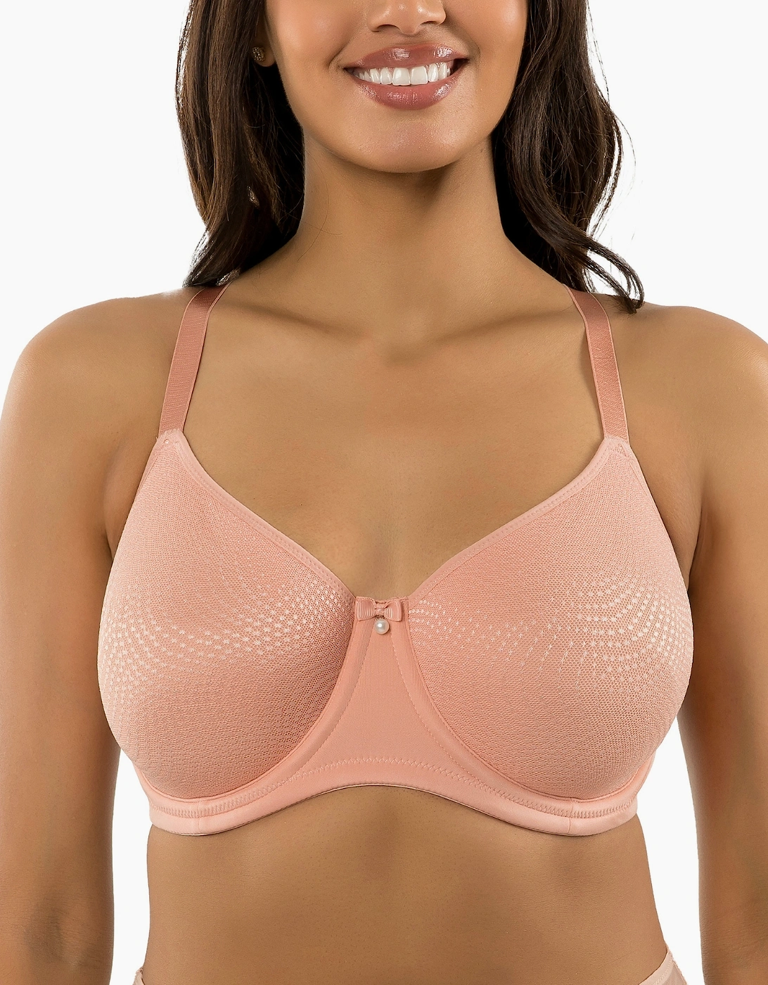 P60921 Parfait Pearl Unlined Seamless Minimiser Bra