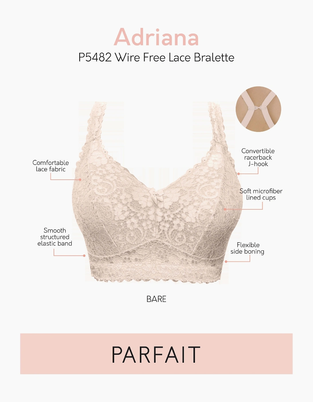 P5482 Parfait Adriana Lace Bralette