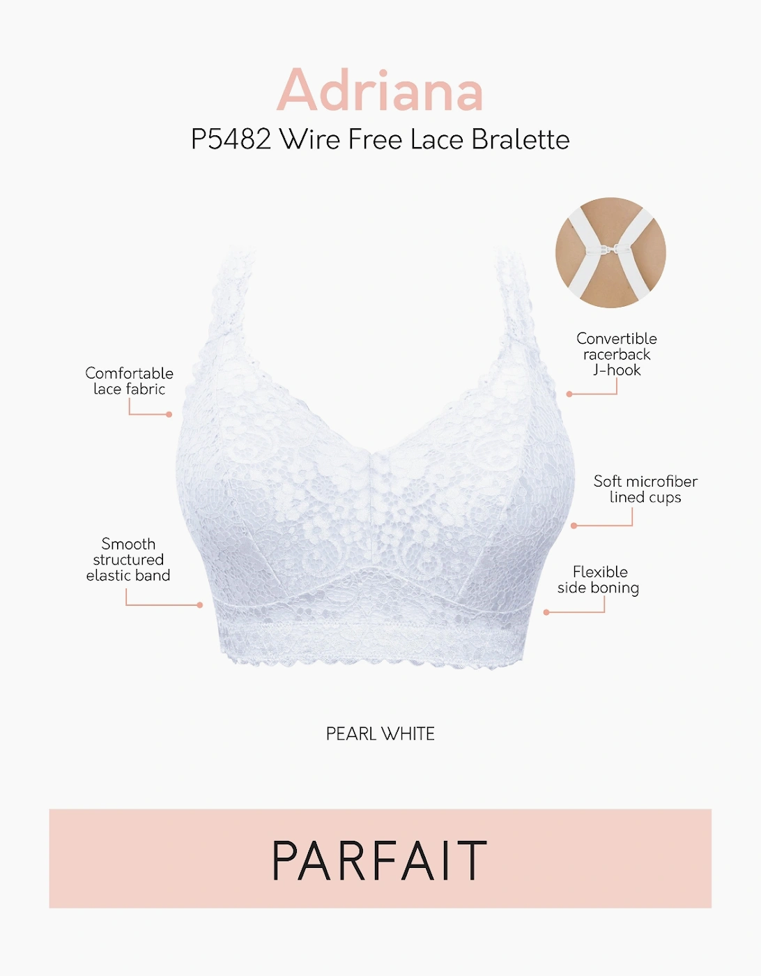 P5482 Parfait Adriana Lace Bralette