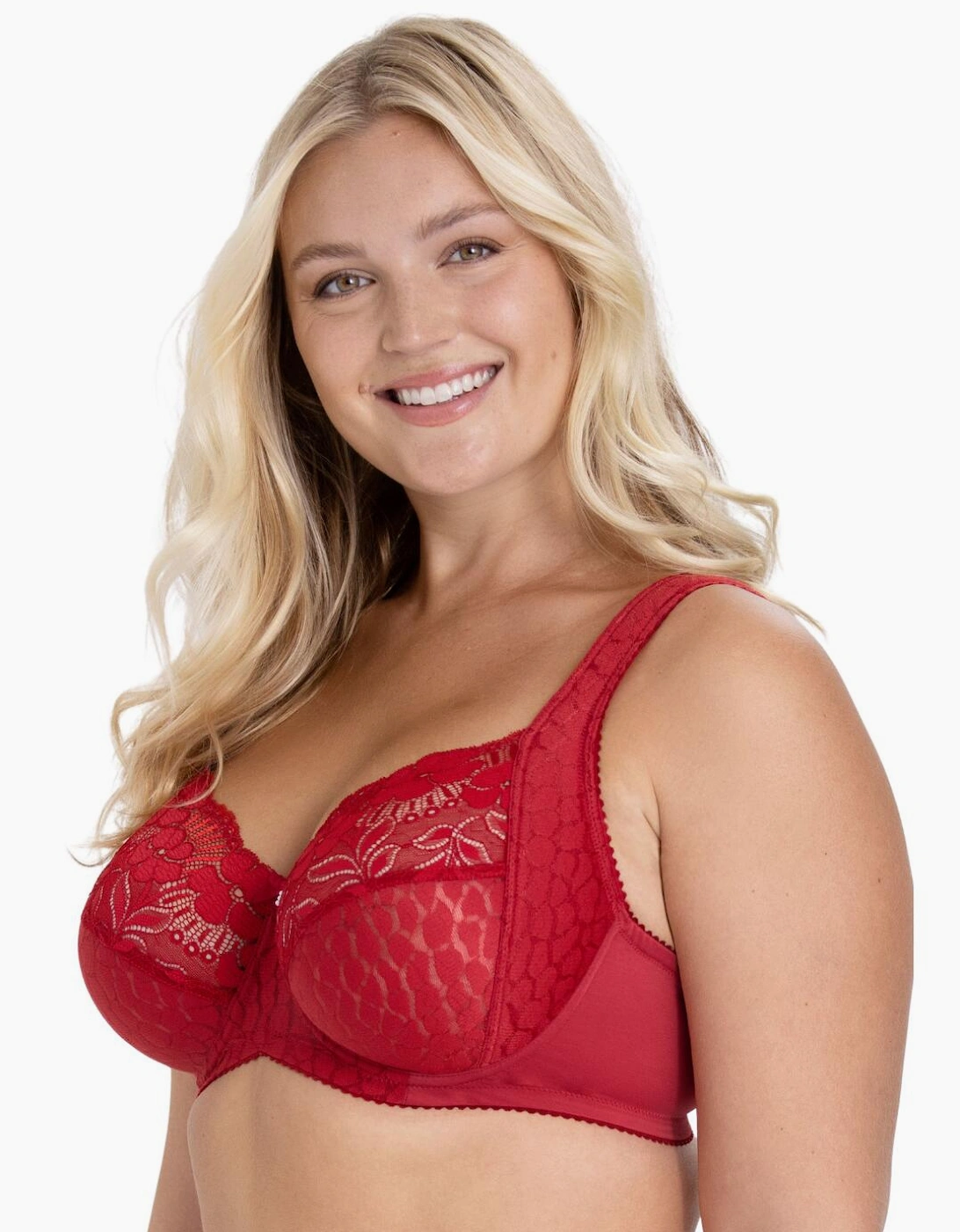 2166 Miss Mary Of Sweden Jacquard & Lace Underwired Bra