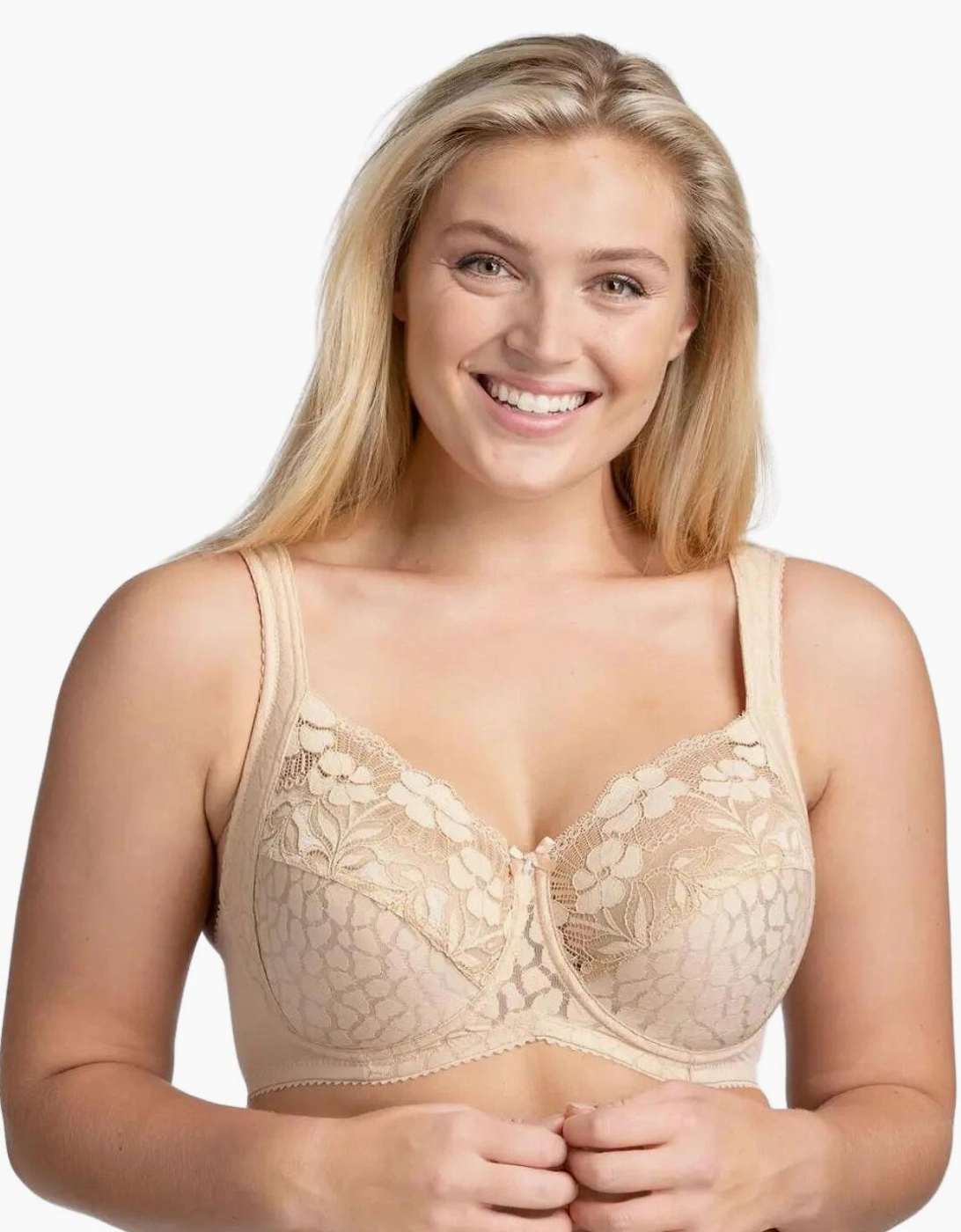2166 Miss Mary Of Sweden Jacquard & Lace Underwired Bra