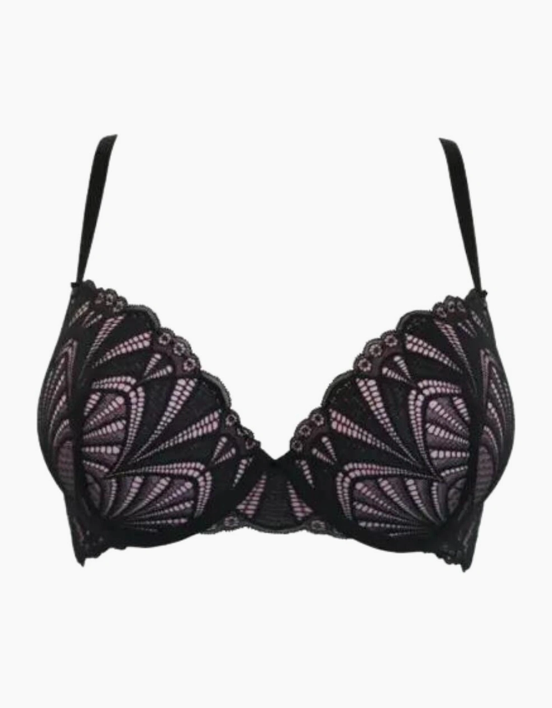 184002 Pour Moi New Romance Padded Push Up Plunge Bra