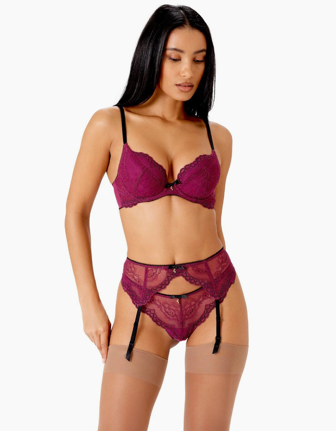 7712 Gossard Superboost Lace Suspender Belt