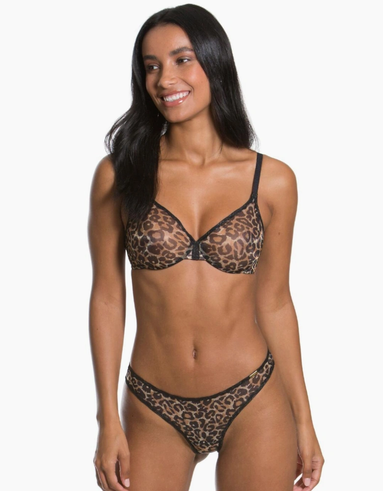 13101 Gossard Glossies Leopard Sheer Bra