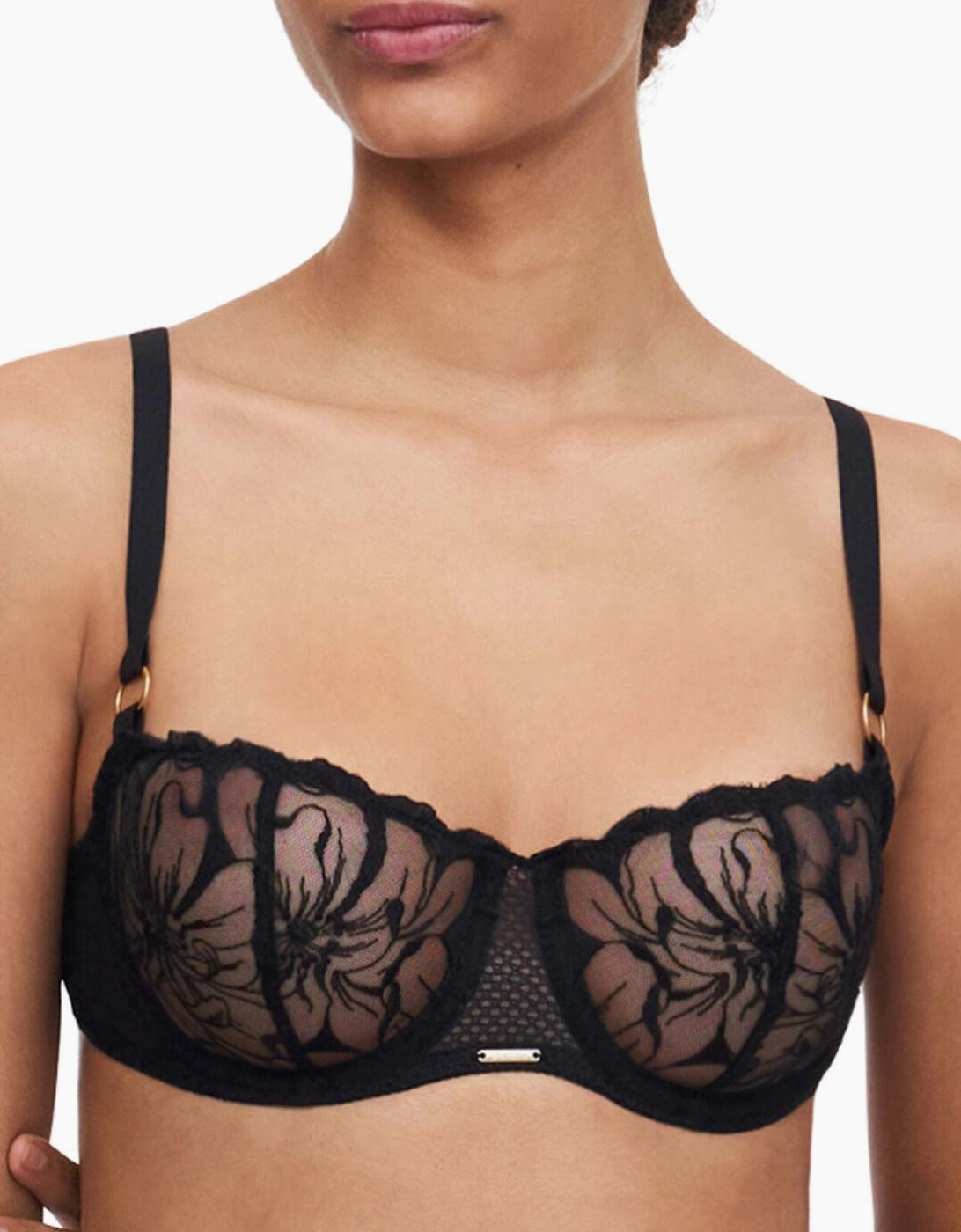 C12M50 Chantelle Fleurs Balcony Bra
