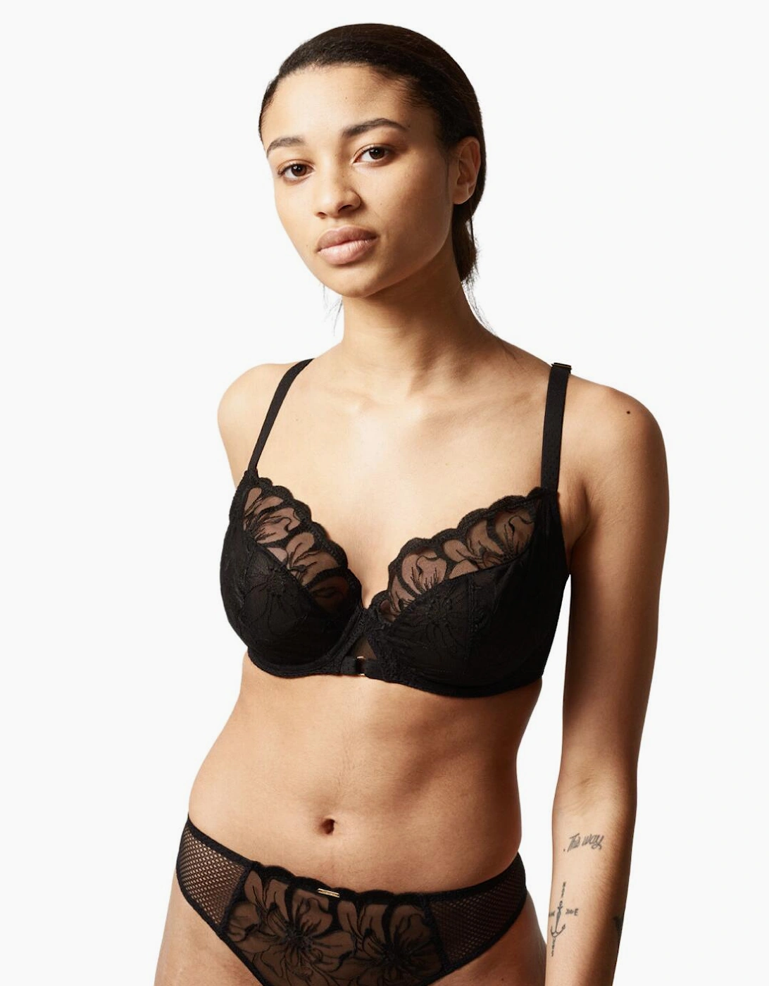 C12M10 Chantelle Fleurs Full Coverage Underwired Bra