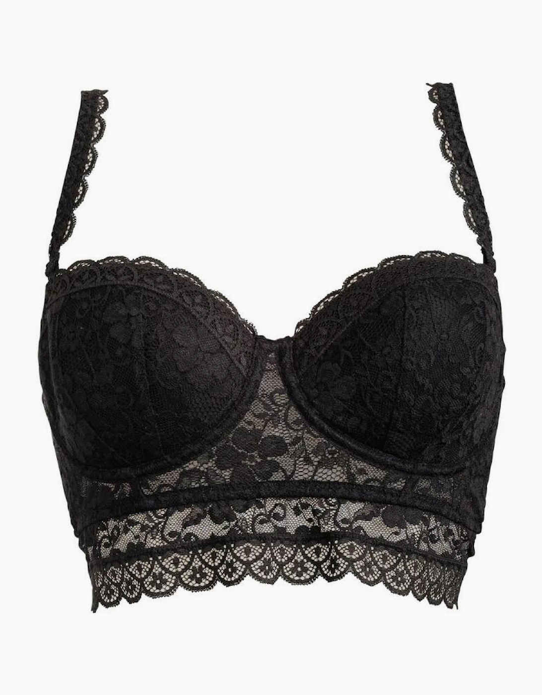 84001 Pour Moi Rebel Underwired Strapless Longline Bra