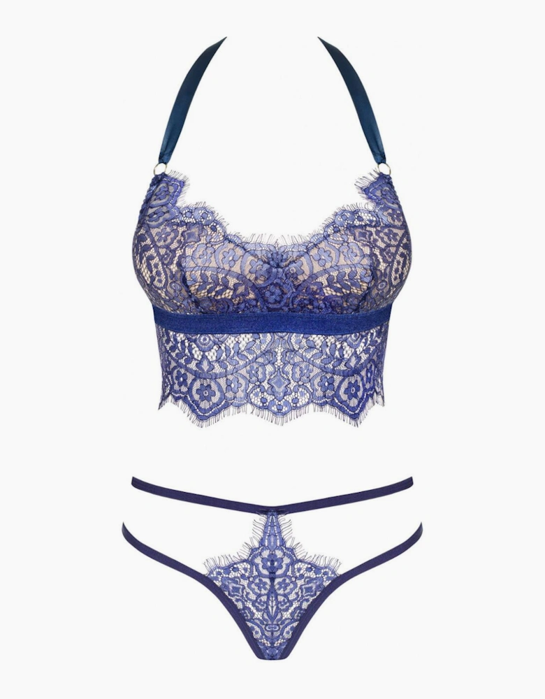 Obsessive Flowlace Bra and Thong Set
