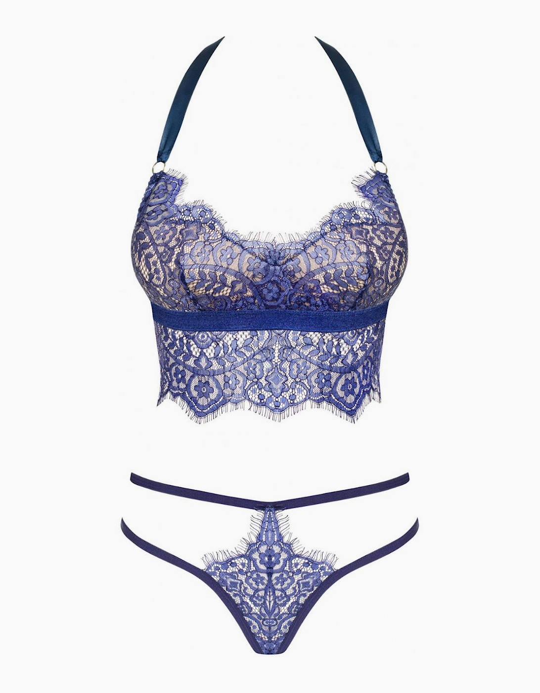 Obsessive Flowlace Bra and Thong Set