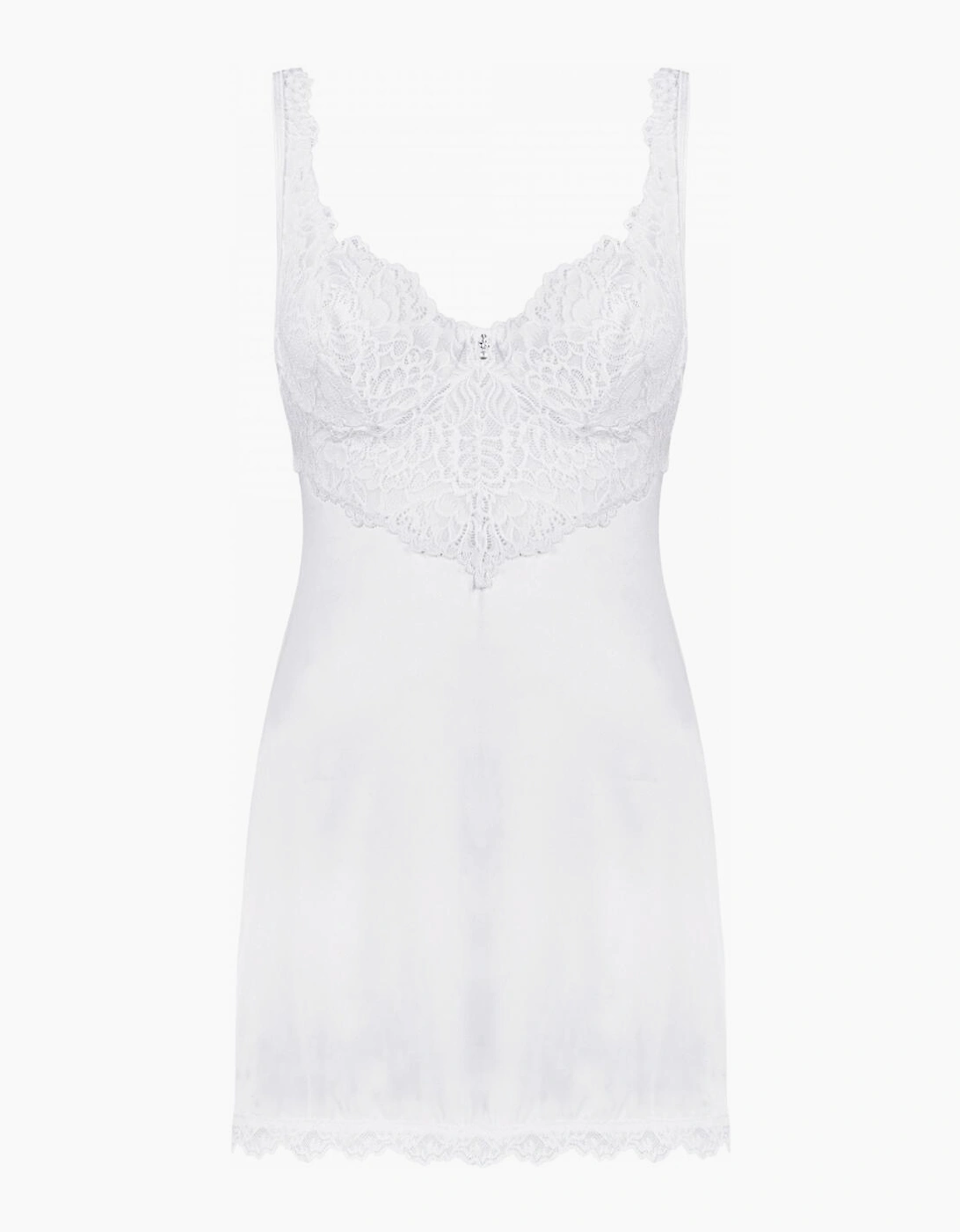 Obsessive Amor Blanco Chemise and Thong Set