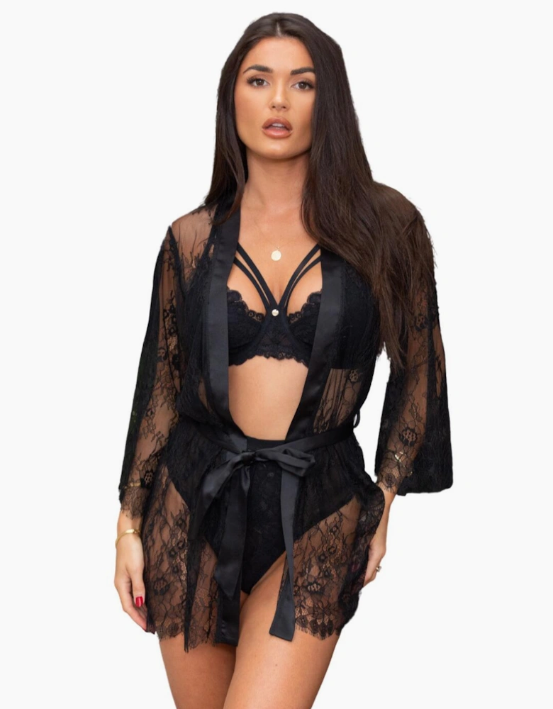 19895 Pour Moi For Your Eyes Only Lace Gown