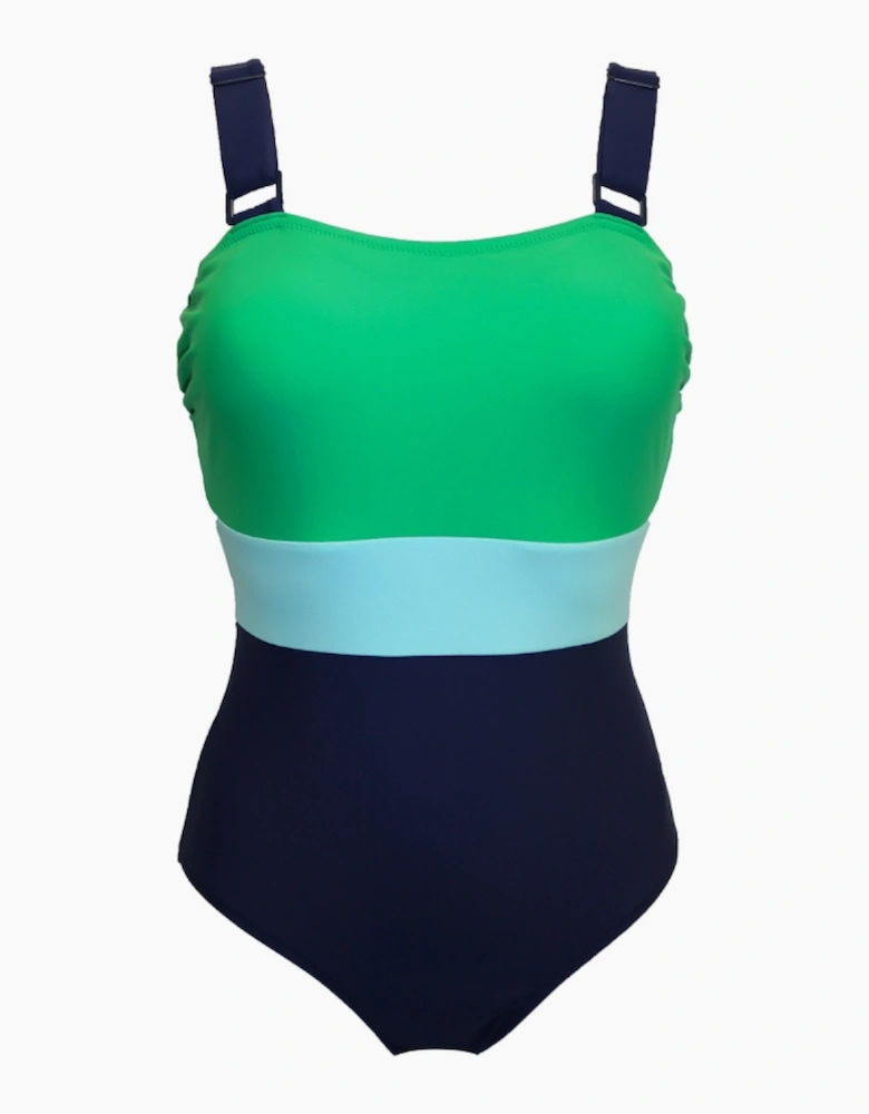 1415R Pour Moi Colour Block Control Swimsuit