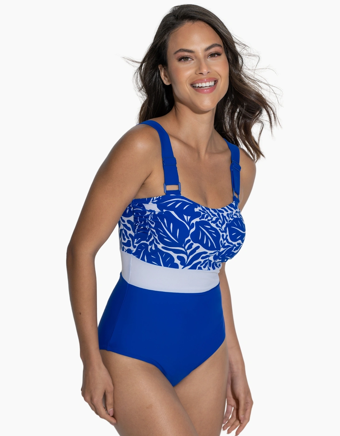 1415R Pour Moi Colour Block Control Swimsuit