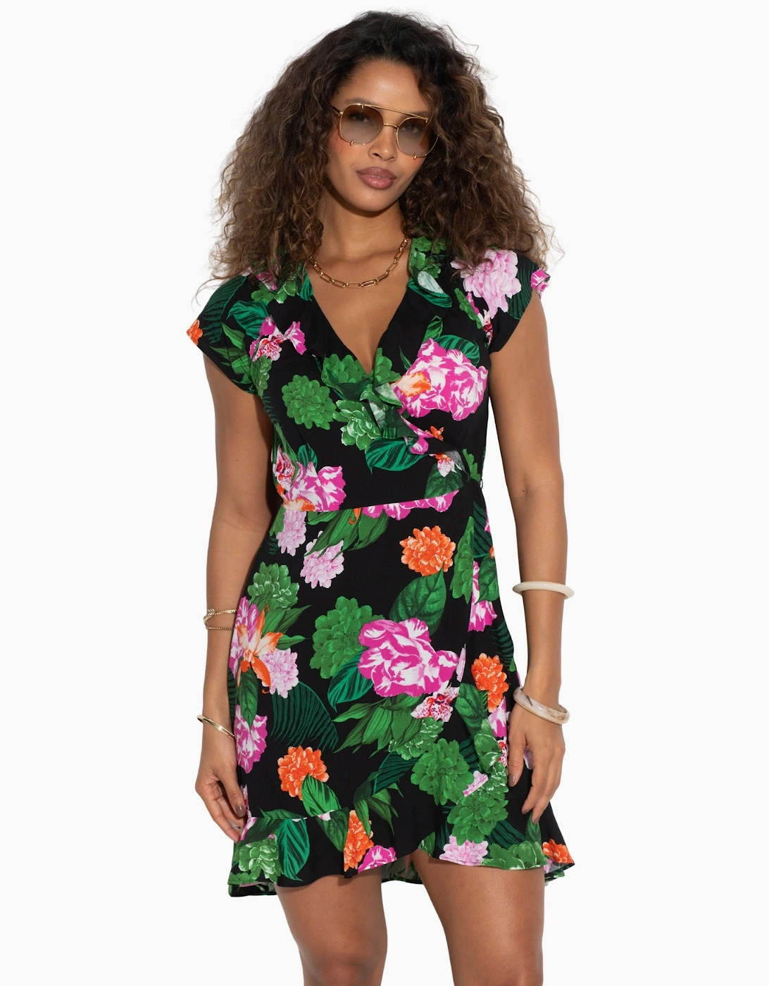 91090 Pour Moi Penny Frill Wrap Beach Dress