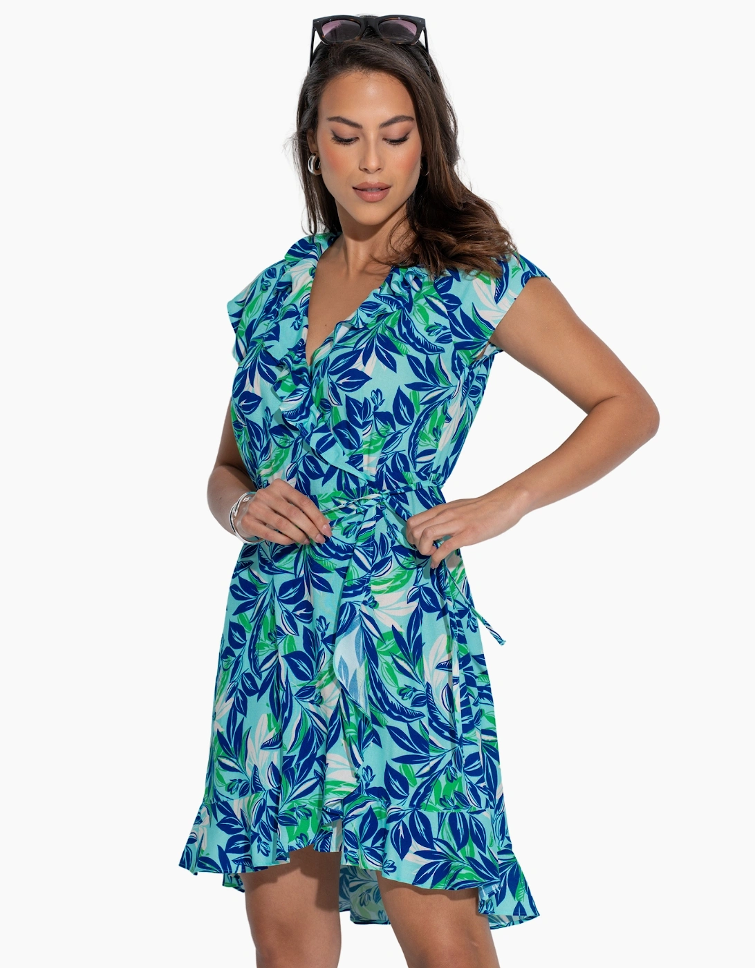 91090 Pour Moi Penny Frill Wrap Beach Dress
