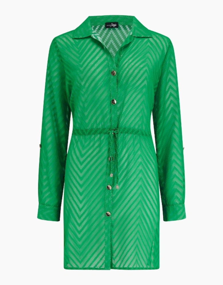 91109 Pour Moi Button Through Beach Shirt