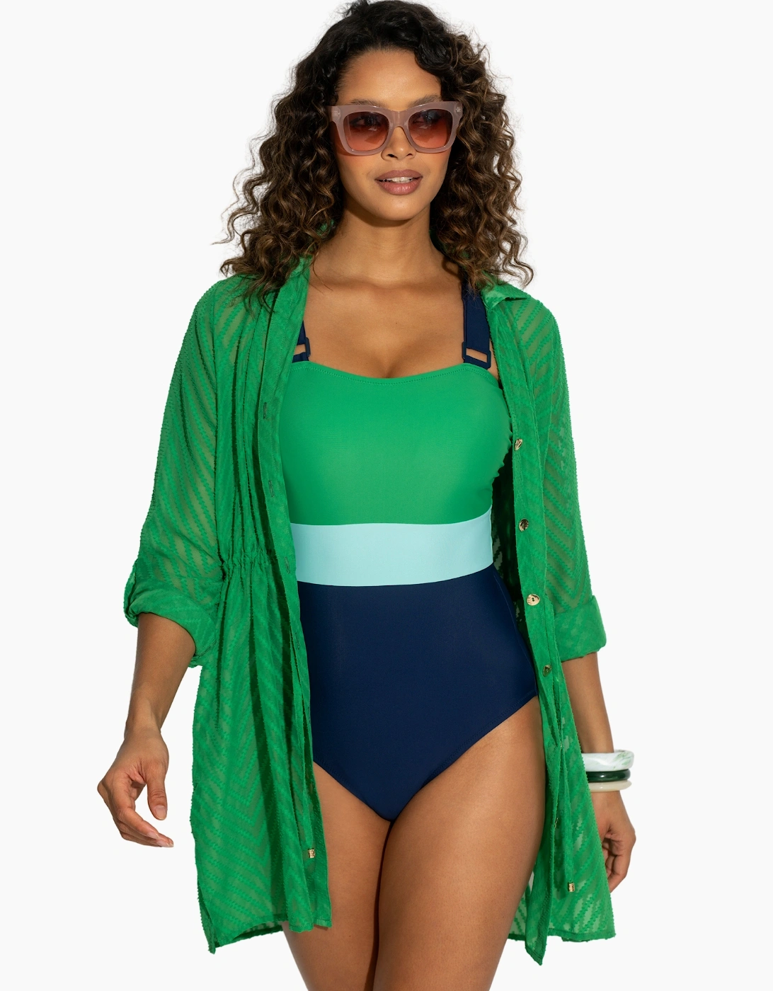 91109 Pour Moi Button Through Beach Shirt