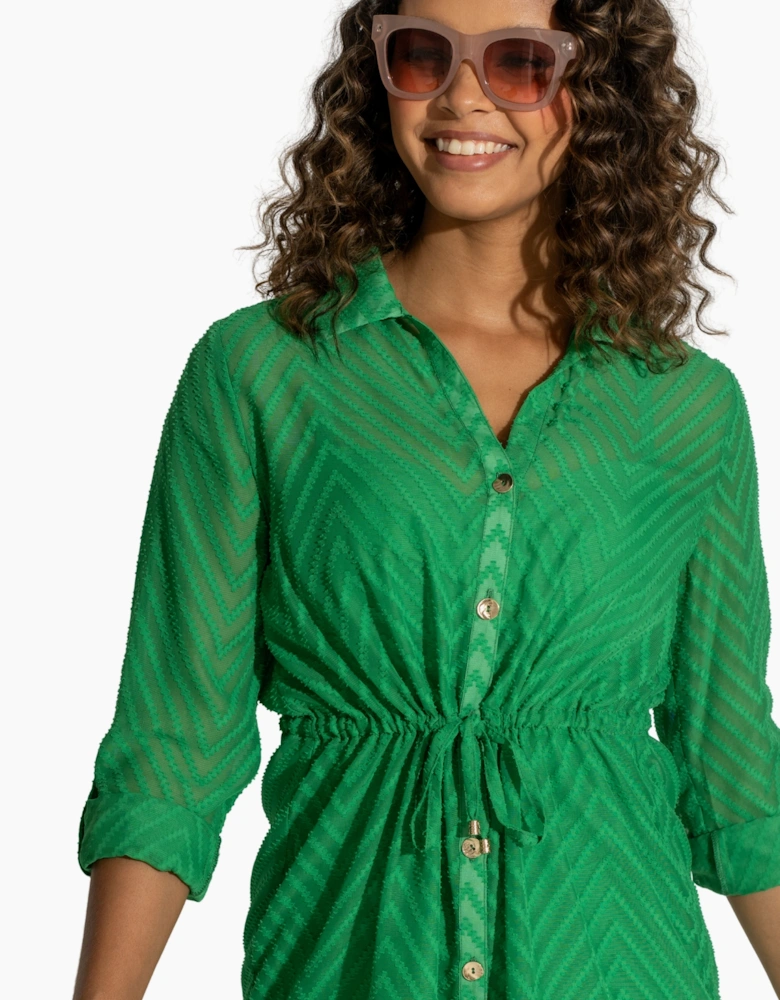 91109 Pour Moi Button Through Beach Shirt
