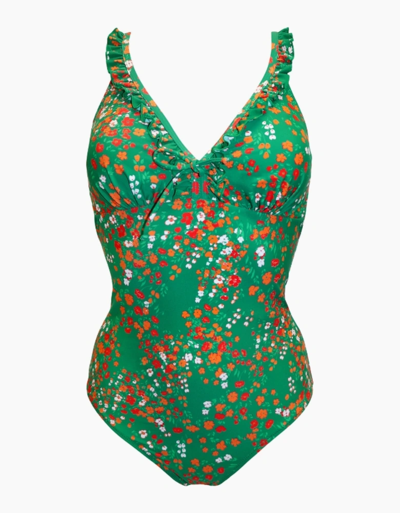 26509R Pour Moi Sicily Frill Tummy Control Swimsuit