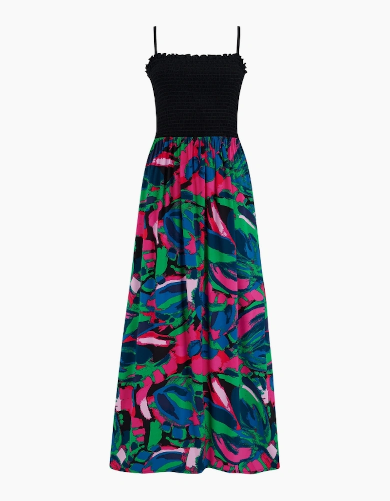 91130 Pour Moi Emma Strapless Shirred Bodice Maxi Beach Dress