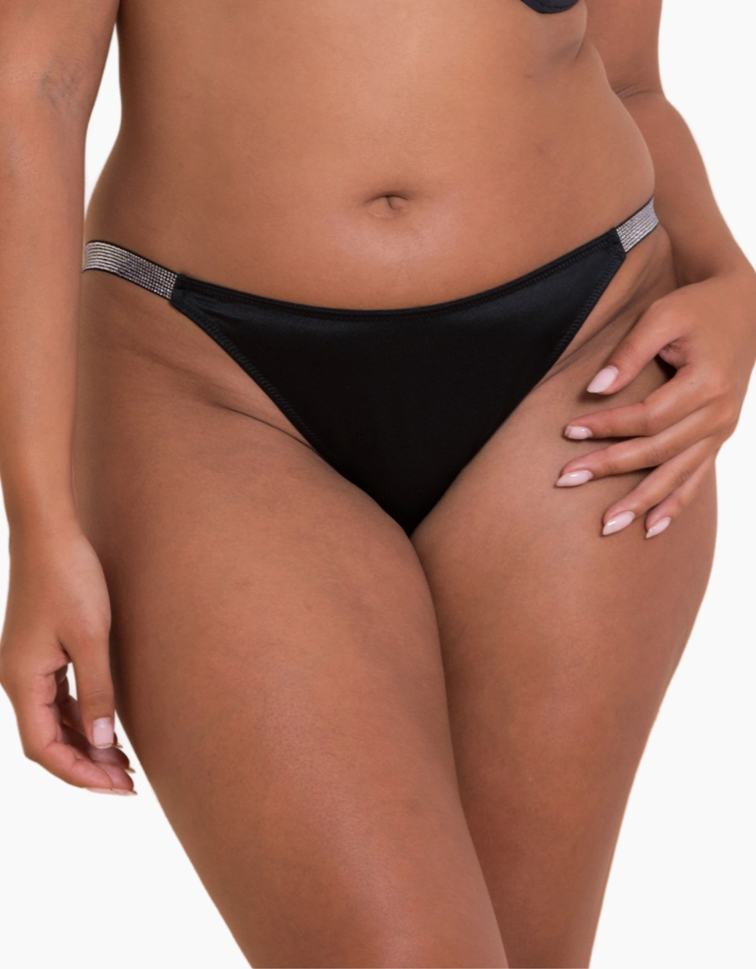Ck103211 Curvy Kate Boost Diamante Tanga Brief