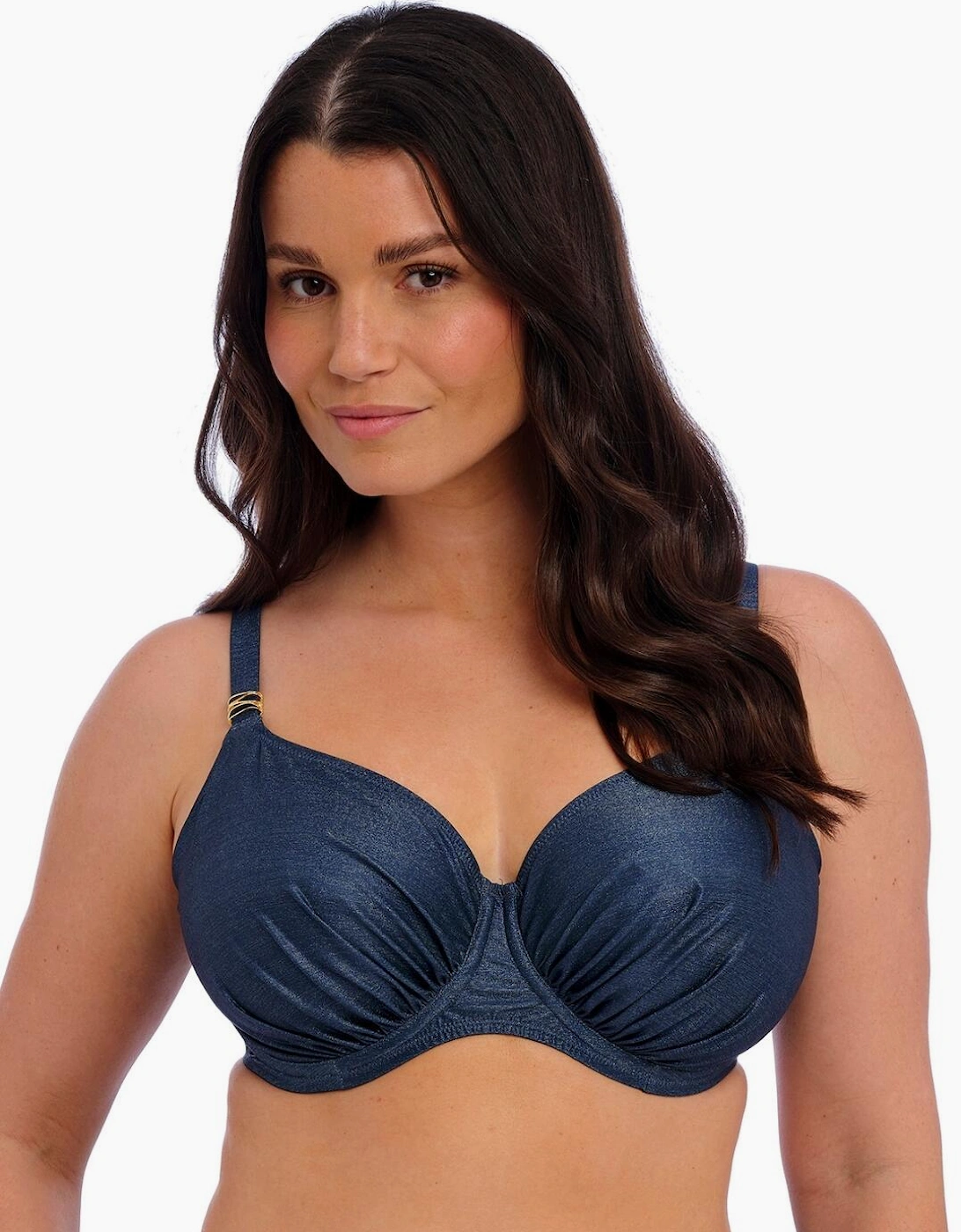 506101 Fantasie Paros Coast Underwired Gathered Full Cup Bikini Top