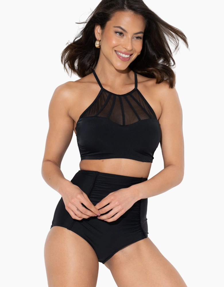 36062 Pour Moi Space Super High-Waist Ruched Tummy Control Bikini Brief